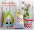 Zwei ITH Säckchen 16x24 (16x26) Häschen und Schäfchen