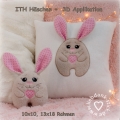 ITH Hase + 3D Applikation, Häschen / (Rahmengröße) 13x18 Rahmen