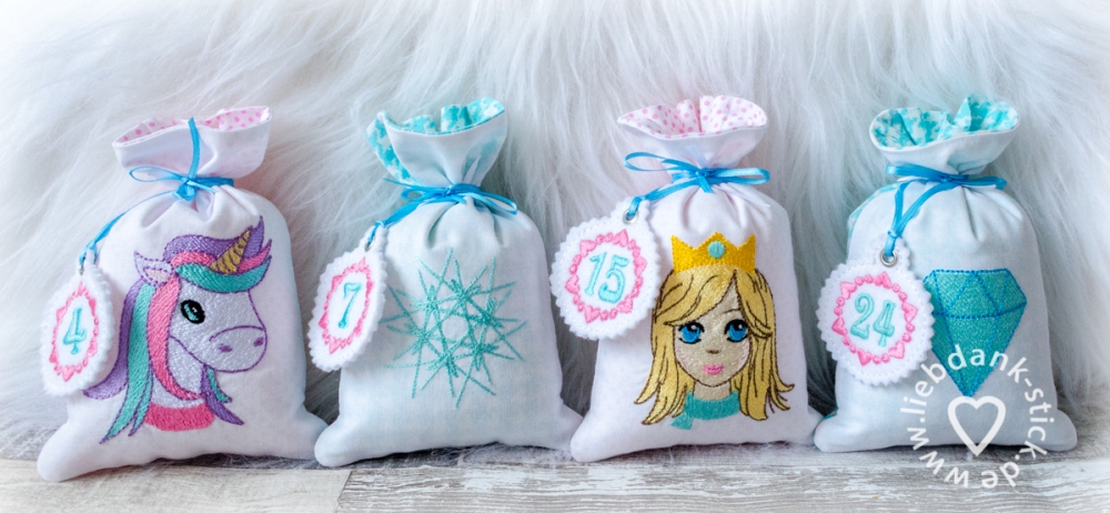 Bild 1 von SPARSET ITH Säckchen Winterzauber 13x18 Rahmen + ITH Adventskalender-Zahlen 5,5cm