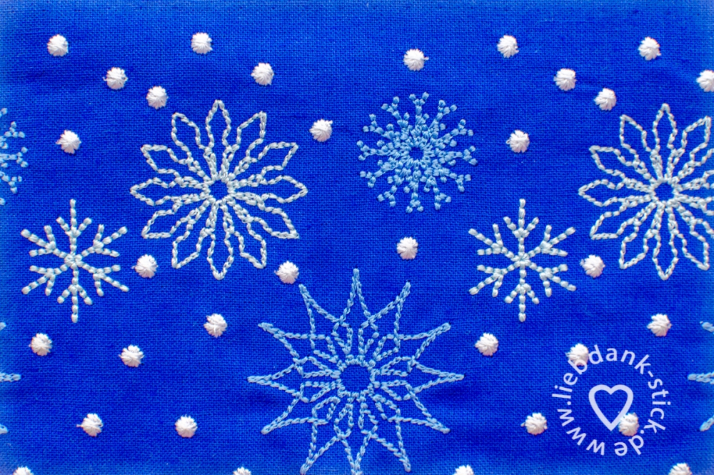 Bild 1 von  Festonbortenset  Schneeflocken 10x10 + 13x18 + 16x26 + 20x36, Endlosornament, Endlosborte