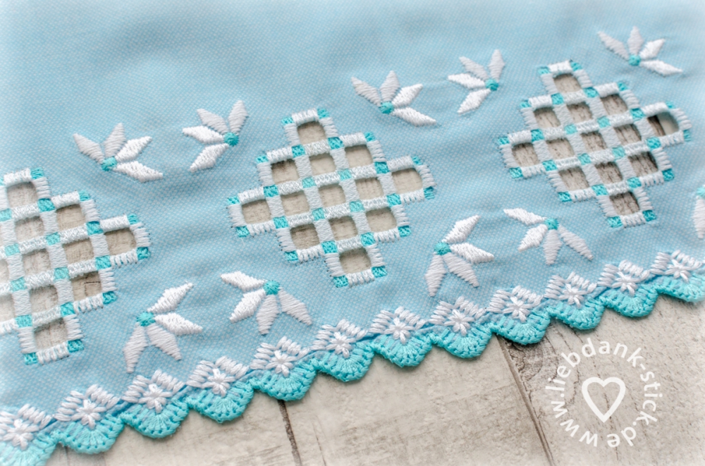 Bild 1 von ITH Hardanger Endlos Ornamenten-Set , Spitzenborten 10x10 + 13x18 + 16x26 + 20x36 Rahmen