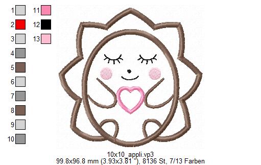 Bild 1 von 3D Igel - Applikation - Set 10x10 + 13x18 + 16x26 + 18x30 Rahmen