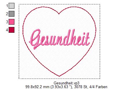 Bild 1 von Magische Herzen, 12 ITH  Mugrug in deutsch und englisch, 10x10 Rahmen