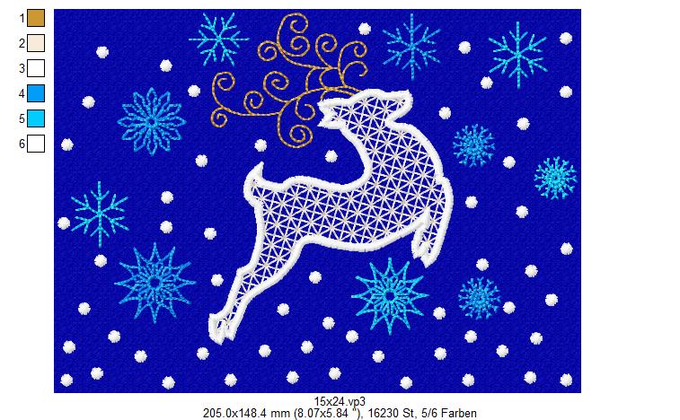 Bild 1 von Wing Needlework Rehornamenten-Set  13x18 + 15x24 + 16x26 + 18x30 + 20x30 Rahmen
