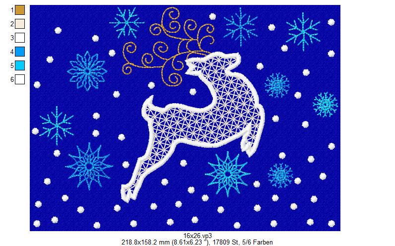 Bild 1 von Wing Needlework Rehornamenten-Set  13x18 + 15x24 + 16x26 + 18x30 + 20x30 Rahmen