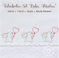 Bild 1 von  Festonbortenset,  Liebes Häschen 10x10 + 13x18 + 16x26 + 20x36, Endlosornament, Endlosborte