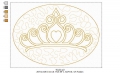 Bild 8 von ITH Mug Rug Set Krone  (6  Stickdateien)