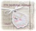 ITH Anhänger Schäfchen, 10x10 Rahmen, ca. 60 mm