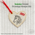 Bild 1 von ITH Anhänger Pferdejahr 2026, 10x10 Rahmen