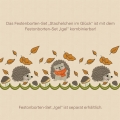 Bild 2 von  Festonbortenset  Stachelchen im Glück 10x10 + 13x18 + 16x26 + 20x36, Endlosornament, Endlosborte