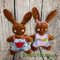 Bild 3 von ITH Hasen Stickdatei 13x18 Junge + Mädchen, Ostern