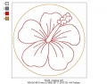 Bild 19 von ITH Hibiskus Mug Rug  + Hibiskus Motiv Set (12 Stickdateien)
